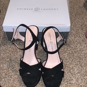 Black Platform Chinese Laundry Heels